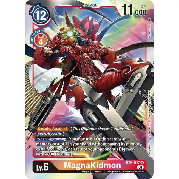 Digimon Trading Card Game Double Diamond Rare MagnaKidmon BT6-017