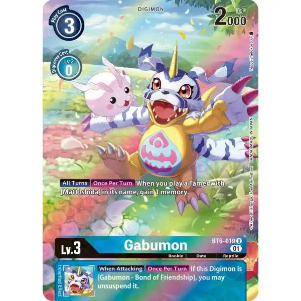 Digimon Trading Card Game Double Diamond Uncommon Gabumon BT6-019 [Alternate Art]