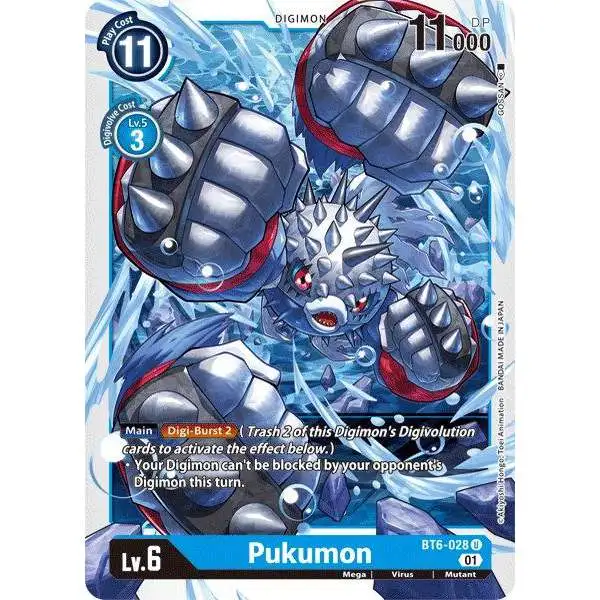 Digimon Trading Card Game Double Diamond Uncommon Pukumon BT6-028