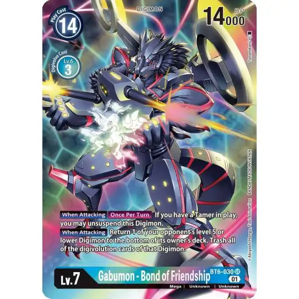 Digimon Trading Card Game Double Diamond Super Rare Gabumon - Bond of Friendship BT6-030 [Alternate Art]