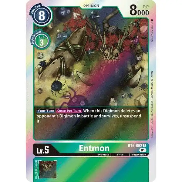 Digimon Trading Card Game Double Diamond Rare Entmon BT6-052