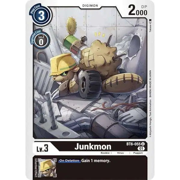 Digimon Trading Card Game Double Diamond Uncommon Junkmon BT6-055