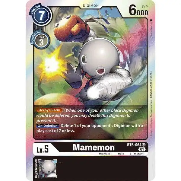 Digimon Trading Card Game Double Diamond Super Rare Mamemon BT6-064