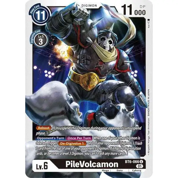 Digimon Trading Card Game Double Diamond Uncommon PileVolcamon BT6-066