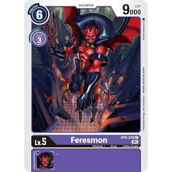 Digimon Trading Card Game Double Diamond Common Feresmon BT6-076