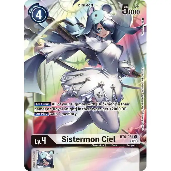 Digimon Trading Card Game Double Diamond Rare Sistermon Ciel BT6-084 [Alternate Art]