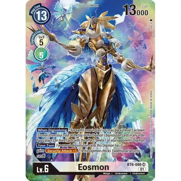 Digimon Trading Card Game Double Diamond Super Rare Eosmon - BT6-086 BT6-086 [Alternate Art]