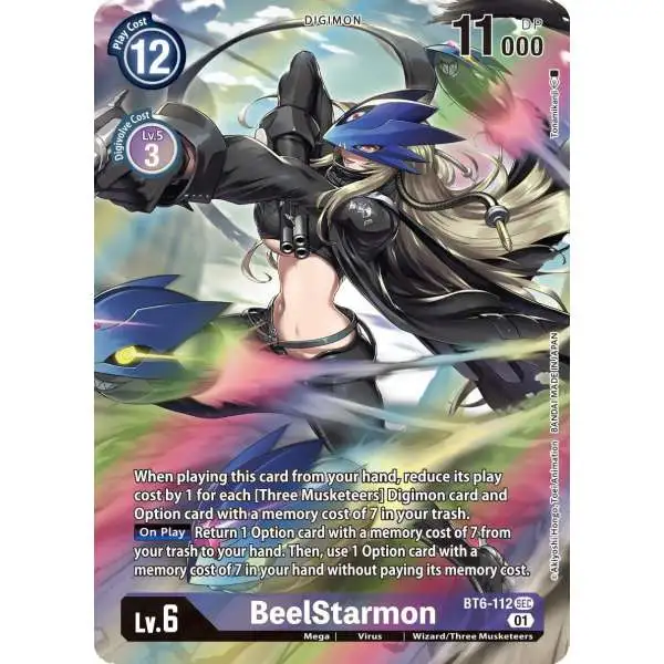 Digimon Trading Card Game Double Diamond Secret Rare BeelStarmon BT6-112 [Alternate Art]