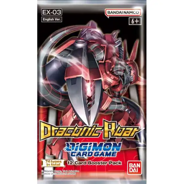 Digimon Trading Card Game Draconic Roar Booster Box EX03 24 Packs Bandai -  ToyWiz