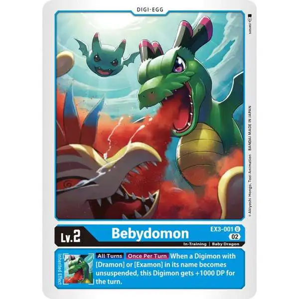 Digimon Trading Card Game Draconic Roar Uncommon Bebydomon EX3-001