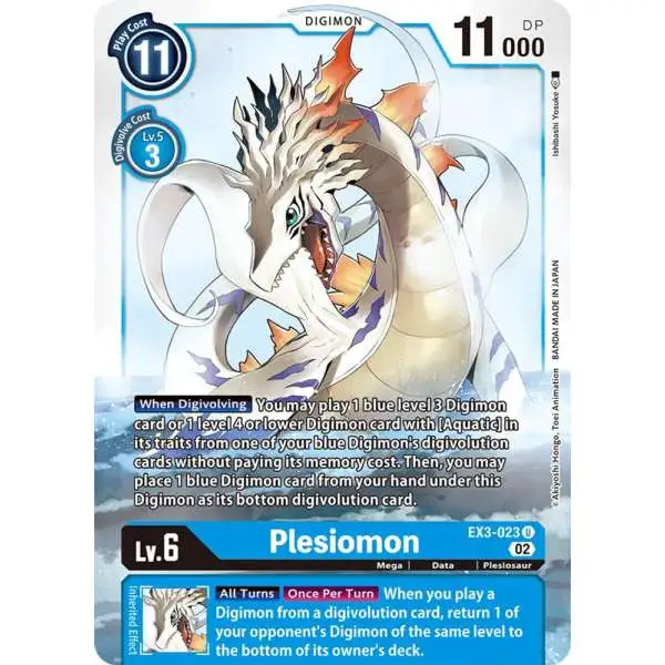 Digimon Trading Card Game Draconic Roar Uncommon Plesiomon EX3-023