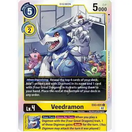 Digimon Trading Card Game Draconic Roar Uncommon Veedramon EX3-031 [Alternate Art]