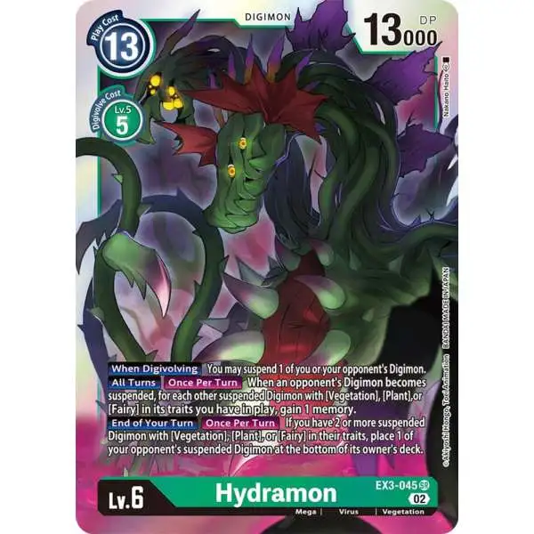 Digimon Trading Card Game Draconic Roar Super Rare Hydramon EX3-045