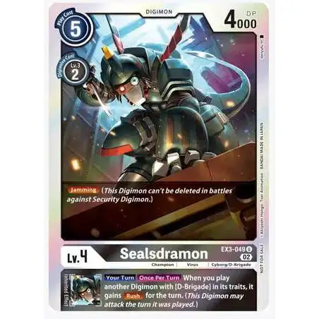 Digimon Trading Card Game Draconic Roar Uncommon Sealsdramon EX3-049 [Alternate Art]