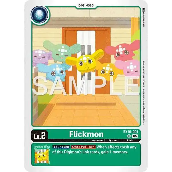 Digimon Trading Card Game Sinister Order Common Flickmon EX10-001