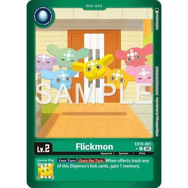 Digimon Trading Card Game Sinister Order Common Flickmon EX10-001