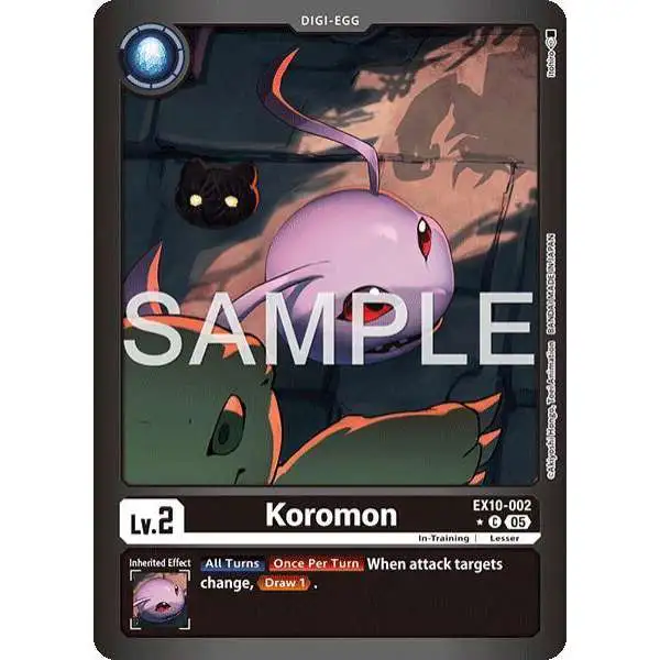 Digimon Trading Card Game Sinister Order Common FOIL Koromon EX10-002