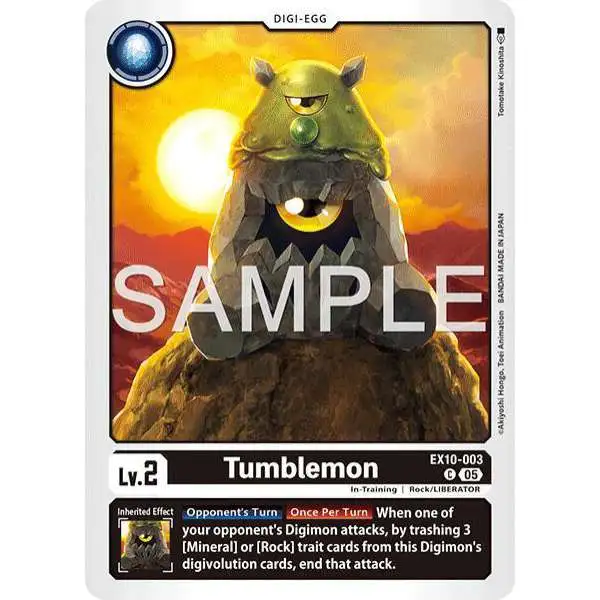 Digimon Trading Card Game Sinister Order Common Tumblemon EX10-003