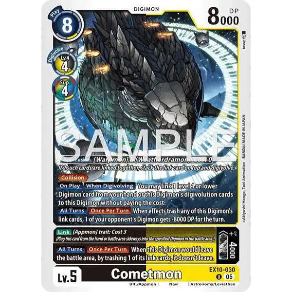 Digimon Trading Card Game Sinister Order Uncommon Cometmon EX10-030