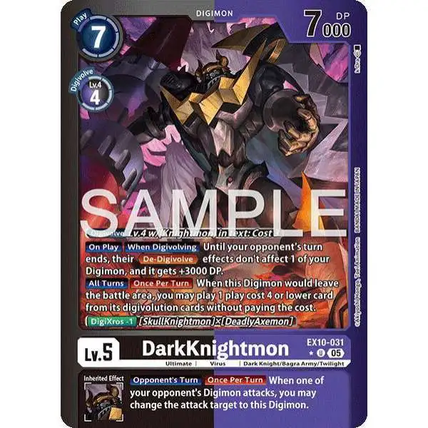 Digimon Trading Card Game Sinister Order Uncommon DarkKnightmon EX10-031 [Foil Art]