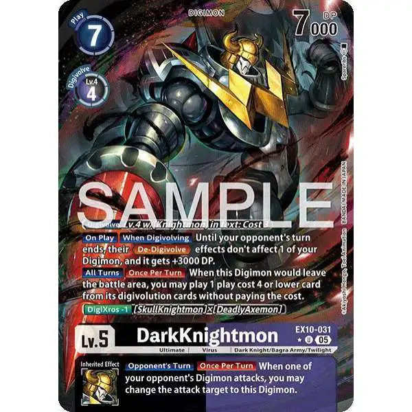 Digimon Trading Card Game Sinister Order Uncommon DarkKnightmon EX10-031 [Alternate Art]