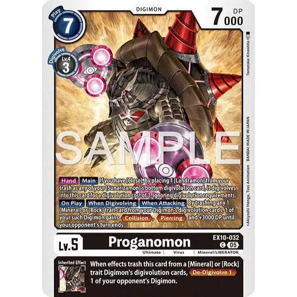 Digimon Trading Card Game Sinister Order Common Proganomon EX10-032