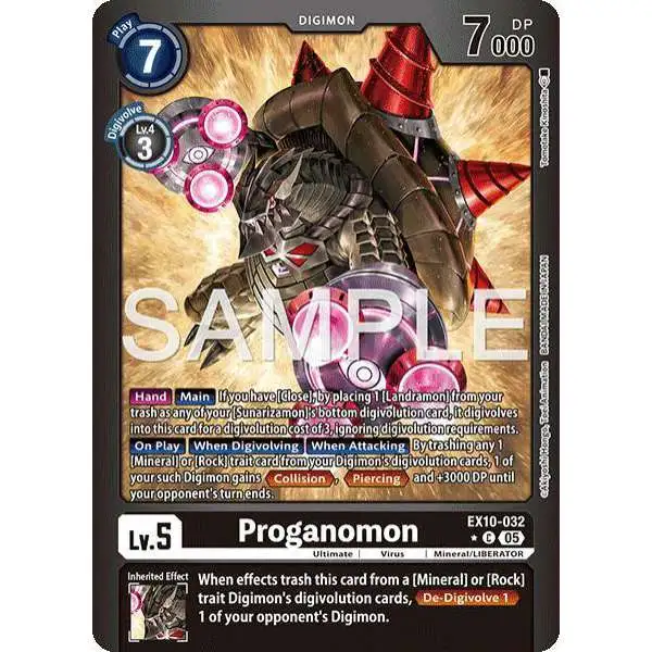 Digimon Trading Card Game Sinister Order Common FOIL Proganomon EX10-032