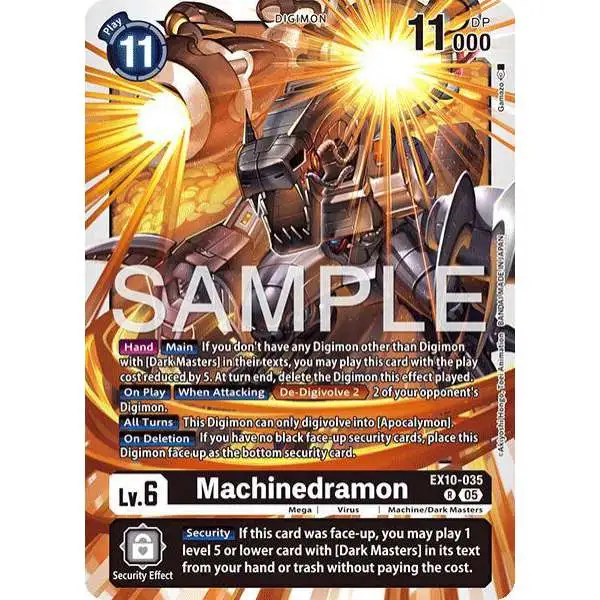 Digimon Trading Card Game Sinister Order Rare Machinedramon EX10-035
