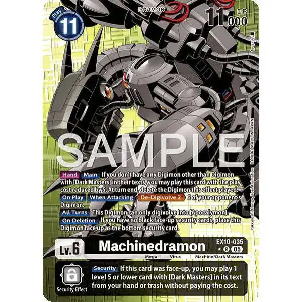 Digimon Trading Card Game Sinister Order Rare Machinedramon EX10-035 [Alternate Art]