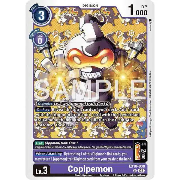 Digimon Trading Card Game Sinister Order Rare Copipemon EX10-038