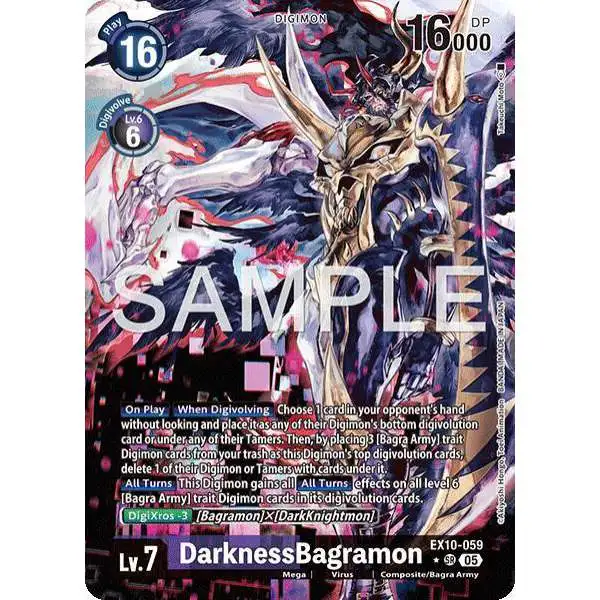 Digimon Trading Card Game Sinister Order Super Rare DarknessBagramon EX10-059 [Alternate Art]