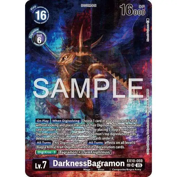 Digimon Trading Card Game Sinister Order Special Rare DarknessBagramon EX10-059 [SP]