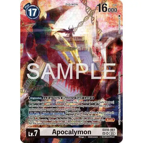 Digimon Trading Card Game Sinister Order Special Rare Apocalymon EX10-061 [SP]