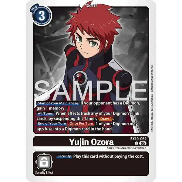 Digimon Trading Card Game Sinister Order Uncommon Yujin Ozora EX10-062