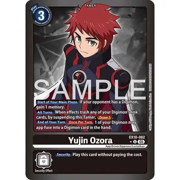 Digimon Trading Card Game Sinister Order Uncommon FOIL Yujin Ozora EX10-062
