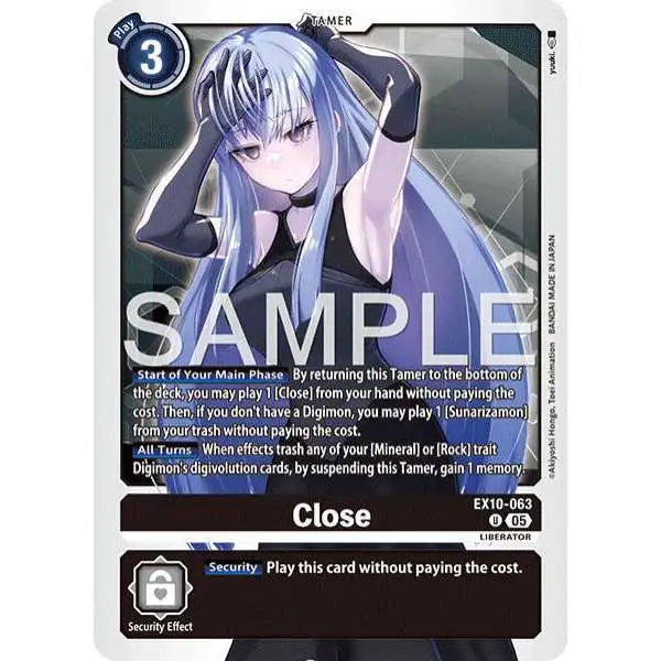 Digimon Trading Card Game Sinister Order Uncommon Close EX10-063