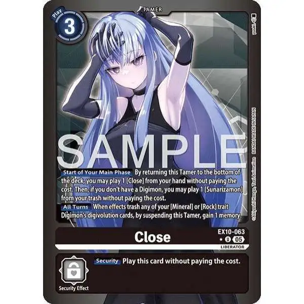 Digimon Trading Card Game Sinister Order Uncommon FOIL Close EX10-063