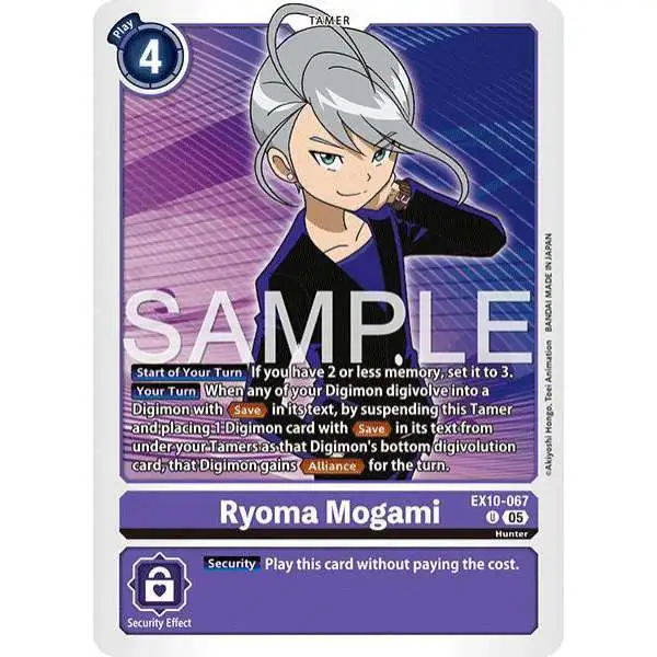 Digimon Trading Card Game Sinister Order Uncommon Ryoma Mogami EX10-067