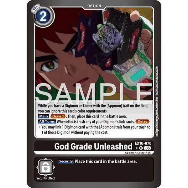 Digimon Trading Card Game Sinister Order Common FOIL God Grade Unleashed EX10-070