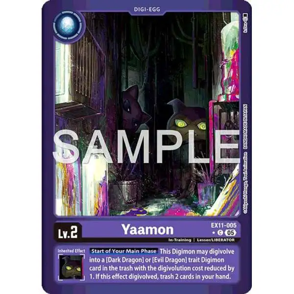 Digimon Trading Card Game Dawn of Liberator Common Yaamon EX11-005 [Limited Foil]