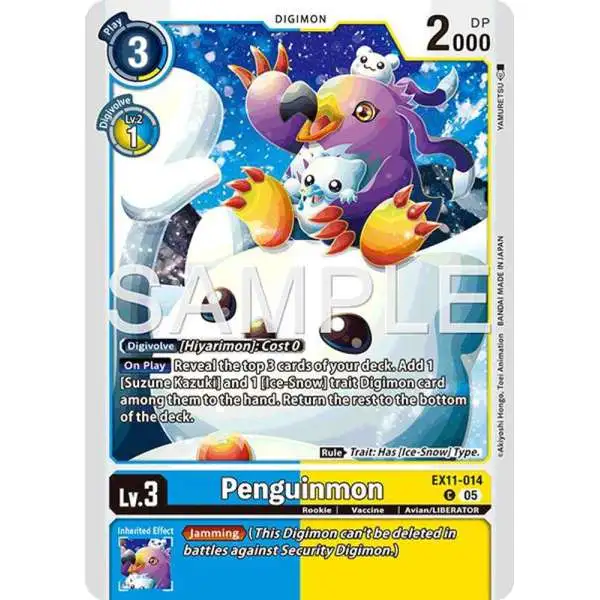 Digimon Trading Card Game Dawn of Liberator Common Penguinmon EX11-014