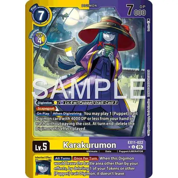 Digimon Trading Card Game Dawn of Liberator Uncommon Karakurumon EX11-022 [Limited Foil]