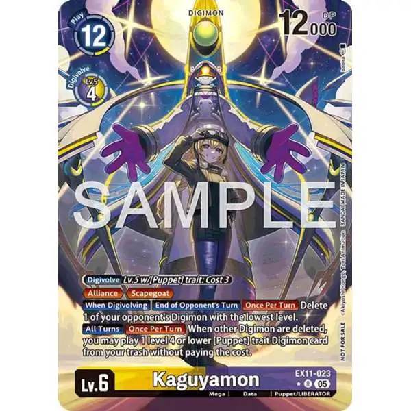 Digimon Trading Card Game Dawn of Liberator Rare Kaguyamon EX11-023 [Box Topper]