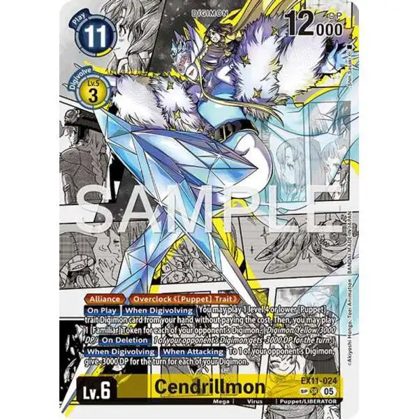 Digimon Trading Card Game Dawn of Liberator Super Rare Cendrillmon EX11-024 [SP]