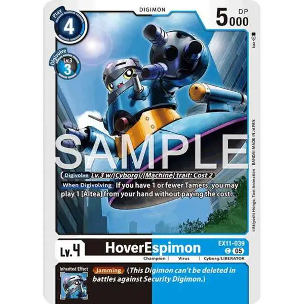 Digimon Trading Card Game Dawn of Liberator Common HoverEspimon EX11-039