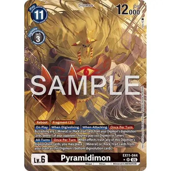 Digimon Trading Card Game Dawn of Liberator Super Rare Pyramidimon EX11-044 [Alternate Art]