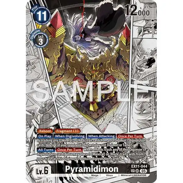 Digimon Trading Card Game Dawn of Liberator Super Rare Pyramidimon EX11-044 [SP]