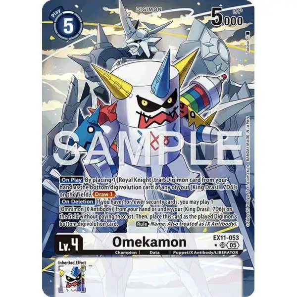 Digimon Trading Card Game Dawn of Liberator Super Rare Omekamon EX11-053 [Alternate Art]