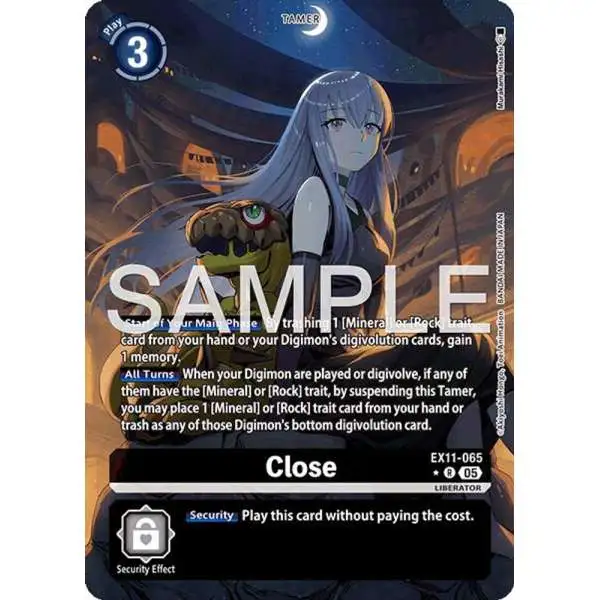 Digimon Trading Card Game Dawn of Liberator Rare Close EX11-065 [Alternate Art]