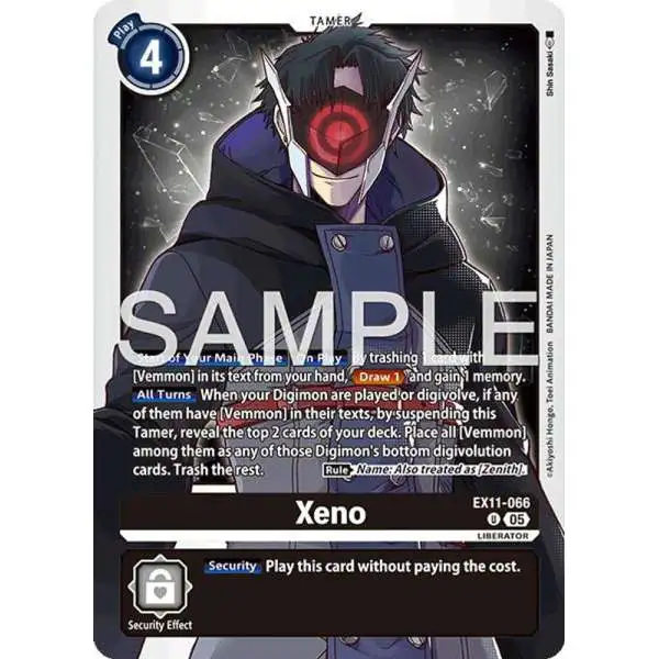Digimon Trading Card Game Dawn of Liberator Uncommon Xeno EX11-066